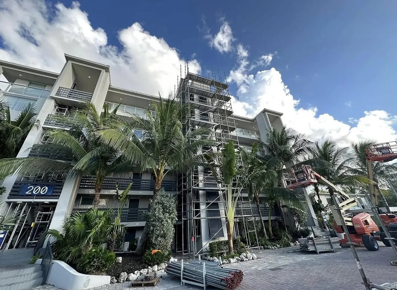 Multi-story condominium exterior project by CWL Construction