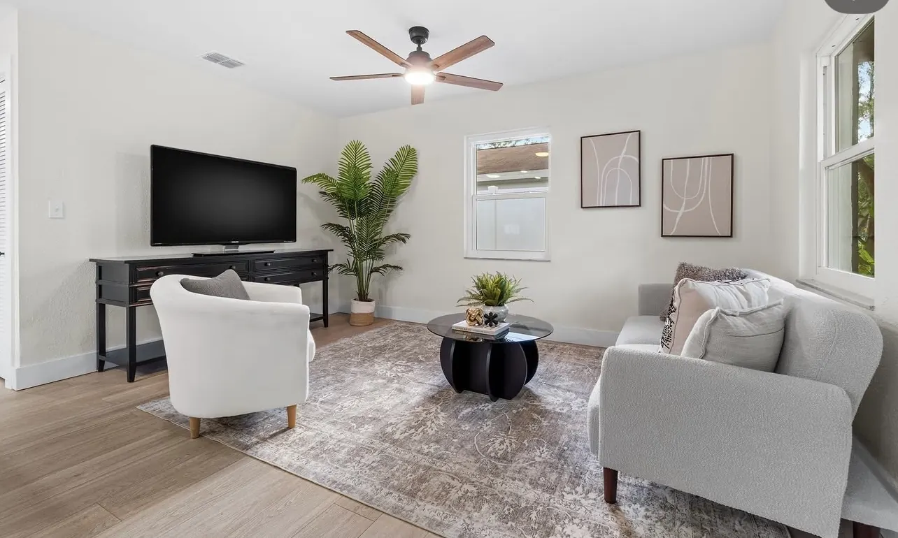 Living room remodel by CWL Construction